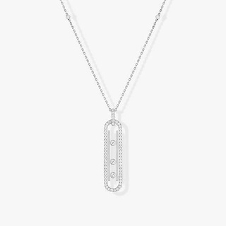diamant Collier bouge 10th pm boucles bijoux ouvert femmes petit messika pendentifs 3d print model - Mito3D