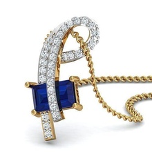 Diamant Anhänger wertvoll Luxus Gold wunderschönen Design Ring Schmuck Herz hängend Halskette Hochzeit Frauen Männer verdrehte gestalten blühen 3d print model - Mito3D