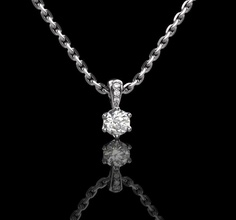 diamante pingente gelo brilho platina luxo acessório joia pendente prata colar brilhante ouro moda beleza gema precioso joalheria joias premium pingentes 3d print model - Mito3D