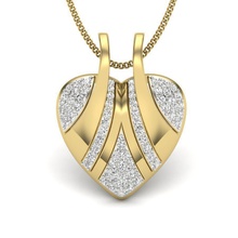 ciondolo di diamanti signore argento stampabile diamante prototipazione gioielli moda oro matrimonio preziosi bellezza fidanzamento band le la collana gioiello ciondoli pendenti 3d print model - Mito3D