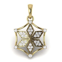 pendentif diamant de dames bijoux d'argent imprimable le prototypage la mode or mariage précieux beauté l'engagement collier joyau pendentifs pendents 3d print model - Mito3D