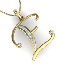 diamond e pendant women jewelry fashion accessories gold woman pendants silver printable ring necklace engagem apparel bracelate york gem design 3d print model - Mito3D