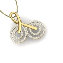 diamante pingente mulheres joalheria moda ouro mulher Projeto pingentes esterlina anel prata Casamento jóias noivado platina colar 3d print model - Mito3D