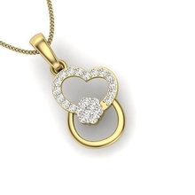 diamante coração pingente mulheres joalheria moda acessórios ouro feng shui pingentes prata imprimível anel esterlina colar pulseira jóias casamento projeto 3d print model - Mito3D