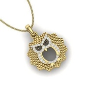 diamante colgante pendiente mujer corazón joyería joya Moda accesorios oro diseño anillo Boda colgantes plata imprimible libra esterlina humano 3d print model - Mito3D