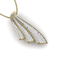 diamond pendant women 3d printable stl jewelry pendants gold silver platinum sterling gemstones brilliant classic gothic floral ring sapphire necklace 3d print model - Mito3D