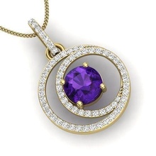 diamond pendant women mix size large style design necklace chain jewelry female channel valentine luxury gold dainty vintage antique pendants 3d print model - Mito3D