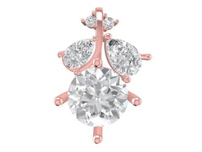 diamond pendant women 1882 jewelry fashion accessories gold man men woman unisex design fengshui wedding ring pendants 3d print model - Mito3D