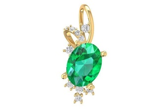 diamond pendant women 1900 jewelry fashion accessories gold man men woman unisex design fengshui rings pendants 3d print model - Mito3D