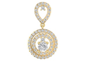diamond pendant women 2236 jewelry fashion accessories gold man men woman unisex design fengshui rings 3d print model - Mito3D