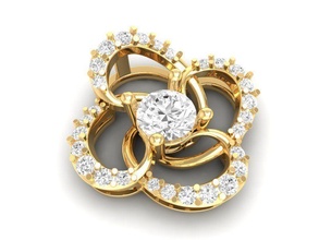 diamond pendant women 224 jewelry fashion accessories gold man men woman unisex design fengshui pendants 3d print model - Mito3D