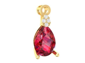 diamond pendant women 229 jewelry fashion accessories gold woman design fengshui pendants 3d print model - Mito3D