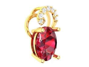 diamond pendant women 235 jewelry fashion accessories gold man men woman unisex design fengshui pendants 3d print model - Mito3D