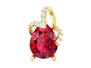 diamond pendant women 240 jewelry fashion accessories gold man men woman unisex design fengshui pendants 3d print model - Mito3D