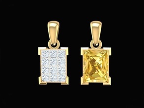 diamante colgante pendiente mujer 244 joyería joya Moda accesorios oro hombre hombres unisexo diseño Feng Shui colgantes 3d print model - Mito3D