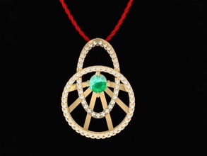 diamond pendant women 255 jewelry fashion accessories gold man men woman unisex design fengshui pendants 3d print model - Mito3D