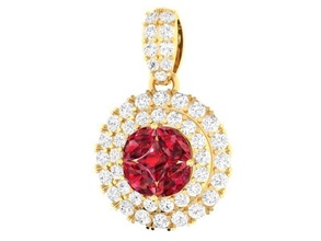 diamond pendant women 258 jewelry fashion accessories gold woman design fengshui pendants 3d print model - Mito3D
