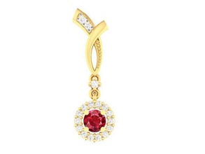 diamond pendant women 264 jewelry fashion accessories gold man men woman unisex design fengshui pendants 3d print model - Mito3D
