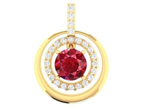 diamond pendant women 265 jewelry fashion accessories gold man men woman unisex design fengshui pendants 3d print model - Mito3D