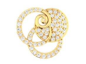 diamond pendant women 266 jewelry fashion accessories gold man men woman unisex design fengshui pendants 3d print model - Mito3D