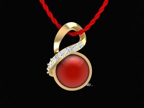 diamante pendente donne 270 gioielleria moda Accessori oro uomo uomini donna unisex design feng shui ciondoli 3d print model - Mito3D
