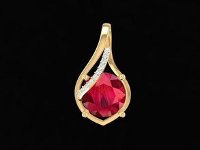 diamond pendant women 272 jewelry fashion accessories gold man men woman unisex design fengshui pendants 3d print model - Mito3D