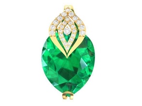 diamante pendente donne 274 gioielleria moda Accessori oro uomo uomini donna unisex design feng shui ciondoli 3d print model - Mito3D