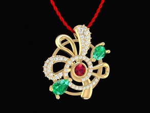 diamond pendant women 275 jewelry fashion accessories gold man men woman unisex design fengshui pendants 3d print model - Mito3D