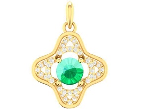 diamante pendente donne 290 gioielleria moda Accessori oro uomo uomini donna unisex design feng shui anelli 3d print model - Mito3D