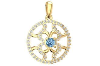 diamond pendant women 3007 jewelry fashion accessories gold man men woman unisex design fengshui pendants 3d print model - Mito3D