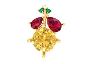 diamond pendant women 312 jewelry fashion accessories gold man men woman unisex design fengshui pendants 3d print model - Mito3D