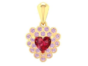 diamond pendant women 313 jewelry fashion accessories gold man men woman unisex design fengshui pendants 3d print model - Mito3D