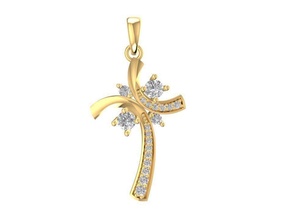 diamond pendant women 656 jewelry fashion accessories gold woman design fengshui kid rings 3d print model - Mito3D