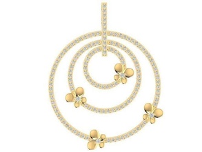 diamante colgante pendiente mujer 938 joyería joya Moda accesorios oro diseño colgantes 3d print model - Mito3D