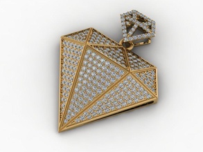 diamond pendants p107 pendant jewelry gold silver jewellery trangsuc matday kimcuong 3d print model - Mito3D