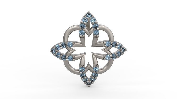 elmas sarkık mücevher KADIN biçimleri kolye takı altın gümüş yazdırılabilir düğün 3D print model - Mito3D