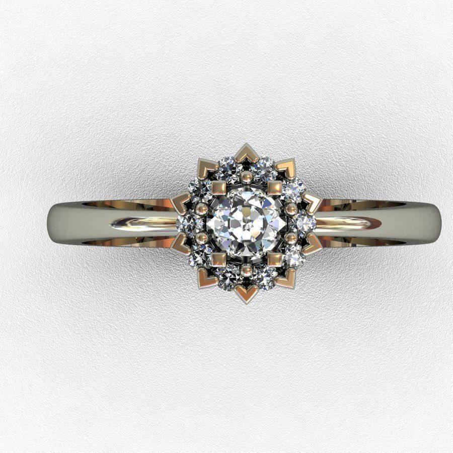 Diamant-ring Schmuck diamond Juwel Silber Mode-Schönheit bedruckbar ist genial gold Saphir rhino Nashorn 3d-Modell 3d-drucken Mode-ring brillant matrix render gem Ringe 3D print model - Mito3D