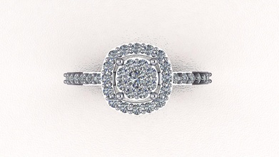 diamant bague bijoux platine mariage mode engagement accessoire gemme argent brillant or saphir beauté rubis bracelet 3d print model - Mito3D