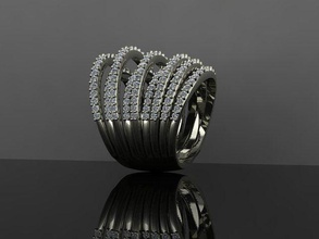 diamante squillare gioielleria platino lusso nozze prezioso moda argento stampabile oro gemma splendente anelli gioiello 3djewelry 3d print model - Mito3D