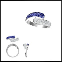 diamante anillo joyería joya imprimible Boda Moda oro diseño anillos 3d print model - Mito3D