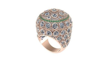 diamond ring jewelry gold silver jewel jewellery wedding gem engagement engagem fashion beauty pendant necklace rhino 3d sapphire rings 3d print model - Mito3D