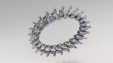 diamante squillare oro gioielleria argento gioiello nozze anelli moda gemma Fidanzamento engagement bellezza rubino rinoceronte bianca 3d print model - Mito3D