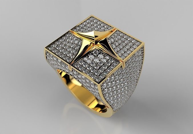 elmas yüzük takı altın yüzükler yazdırılabilir mücevher parlak platin cad tasarım nişan düğün gümüş moda güzellik 3D print model - Mito3D