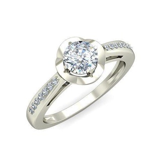 diamante anel joalheria platina gema precioso luxo brilhando noivado quilate casamento acessório ouro imprimível prata brilhante argolas jóia 3d print model - Mito3D
