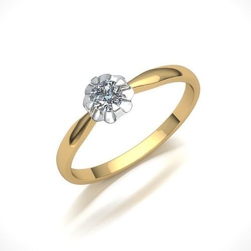 diamante anillo joyería joya lujo plata imprimible platino oro compromiso libra esterlina Boda Diamante vendimia pendientes anillos canalla 3D print model - Mito3D