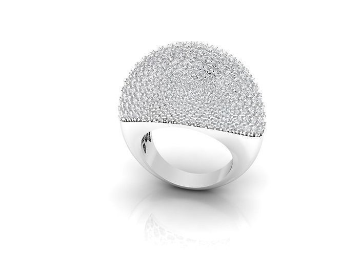elmas yüzük tasarım takı yüzükler yazdırılabilir platin gümüş sterlin moda altın nişan düğün mücevher cad 3D print model - Mito3D