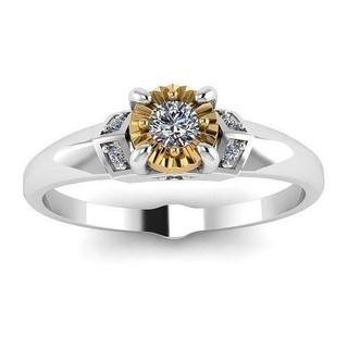 Diamant Ring Schmuck Luxus Silber druckbar Platin Gold Juwel Engagement Sterling Hochzeit vintag Ohrringe Ringe cad 3d print model - Mito3D