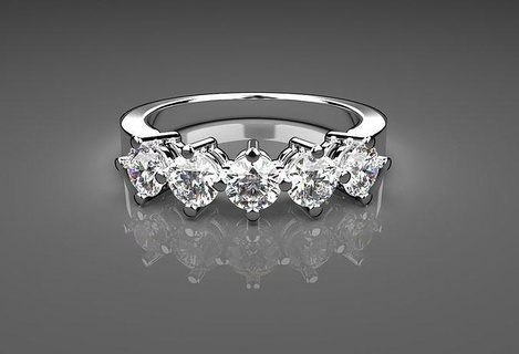 diamant bague bijoux précieux gemme mariage engagement carat brillant or imprimable bijou 18k 14k anneaux 3d print model - Mito3D