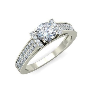 diamante squillare gioielleria platino gemma prezioso carati lusso Fidanzamento accessorio moda oro stampabile argento anelli brillante gioiello nozze 3d print model - Mito3D