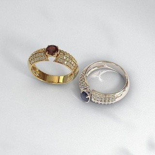 diamante anillo joyería joya oro imprimible Boda compromiso modelos joyas anillos rinoceronte matriz plata brillante 3d print model - Mito3D